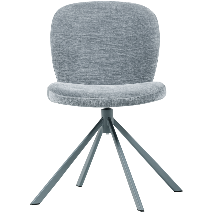 Scaun dining Femke, chenille, albastru, 80 x 58 x 65 cm, WOOOD 377380-B [3]