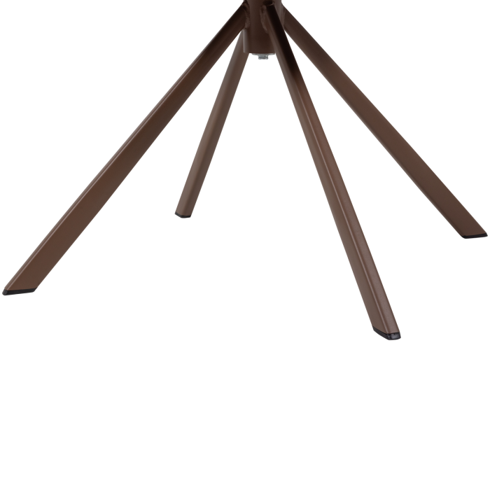 Scaun dining Femke, chenille, maro, 80 x 58 x 65 cm, WOOOD 377380-R [8]