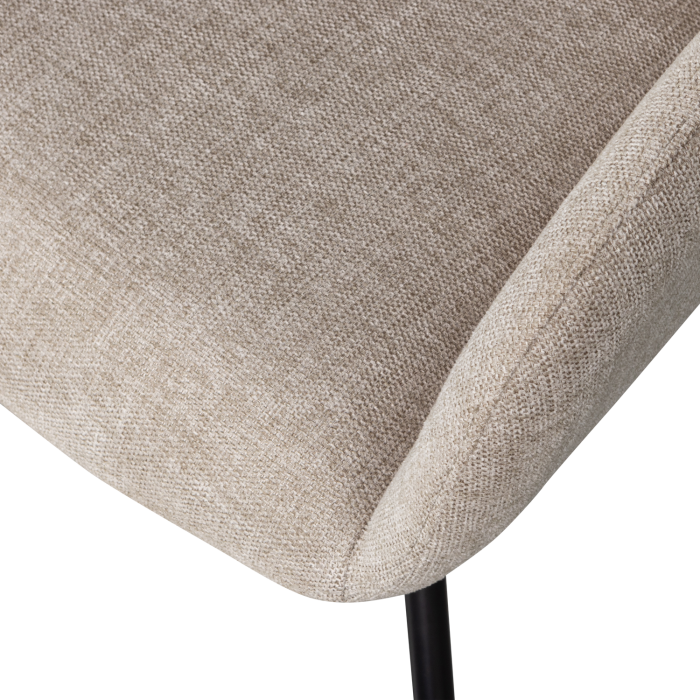 Scaun dining Grant-jaki, poliester, nisipiu, 80 x 57 x 61 cm, WOOOD 377388-Z [8]