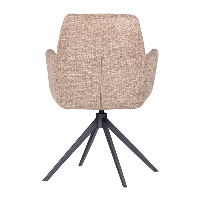 Scaun dining Grant, tesatura melanj, nisipiu melanj, 88 x 61 x 63 cm, WOOOD 377387-D [5]