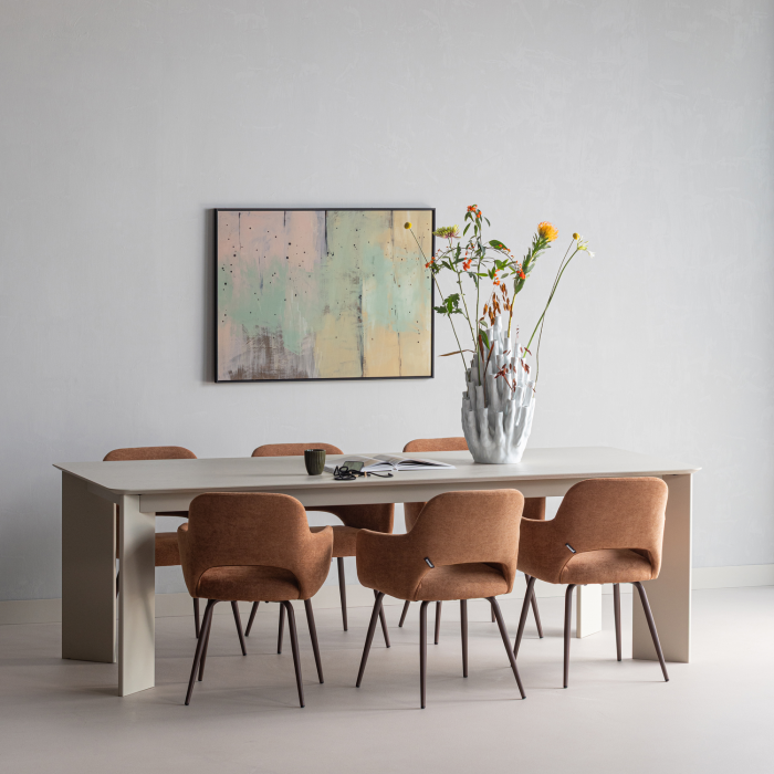 Scaun dining Jenny, poliester, maro, 80 x 58 x 58 cm, WOOOD 374076-B [2]