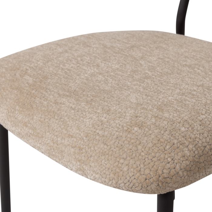 Scaun dining Kjeld, chenille, natur, 79 x 47 x 53 cm, WOOOD 374072-A [7]