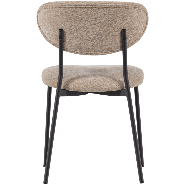 Scaun dining Kjeld, chenille, natur, 79 x 47 x 53 cm, WOOOD 374072-A [5]