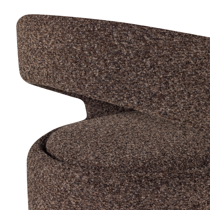 Scaun dining Lanor, boucle, maro inchis, 76 x 58 x 57 cm, WOOOD 377995-D [8]