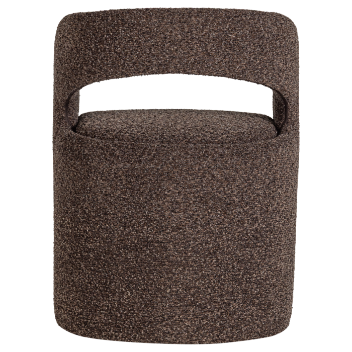 Scaun dining Lanor, boucle, maro inchis, 76 x 58 x 57 cm, WOOOD 377995-D [6]