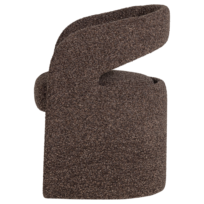 Scaun dining Lanor, boucle, maro inchis, 76 x 58 x 57 cm, WOOOD 377995-D [5]