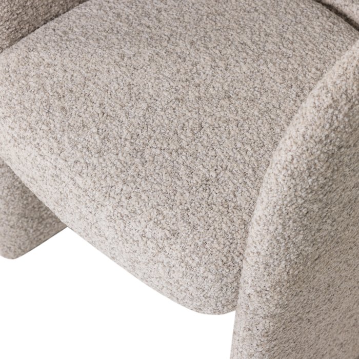 Scaun dining Lanor, boucle, natur, 76 x 58 x 57 cm, WOOOD 377995-N [7]