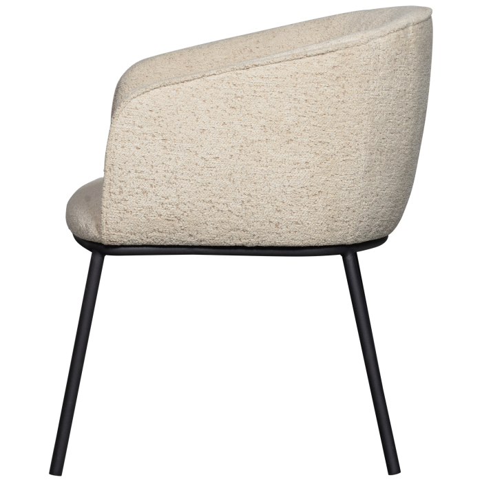 Scaun dining Leon, boucle, natur melanj, 77 x 61 x 63 cm, WOOOD 374098-N [5]