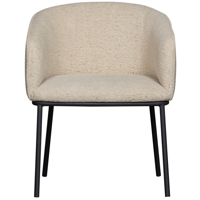Scaun dining Leon, boucle, natur melanj, 77 x 61 x 63 cm, WOOOD 374098-N [4]