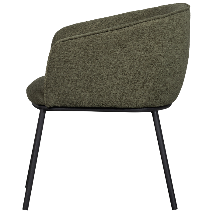 Scaun dining Leon, boucle, verde padure, 77 x 61 x 63 cm, WOOOD 374098-F [5]
