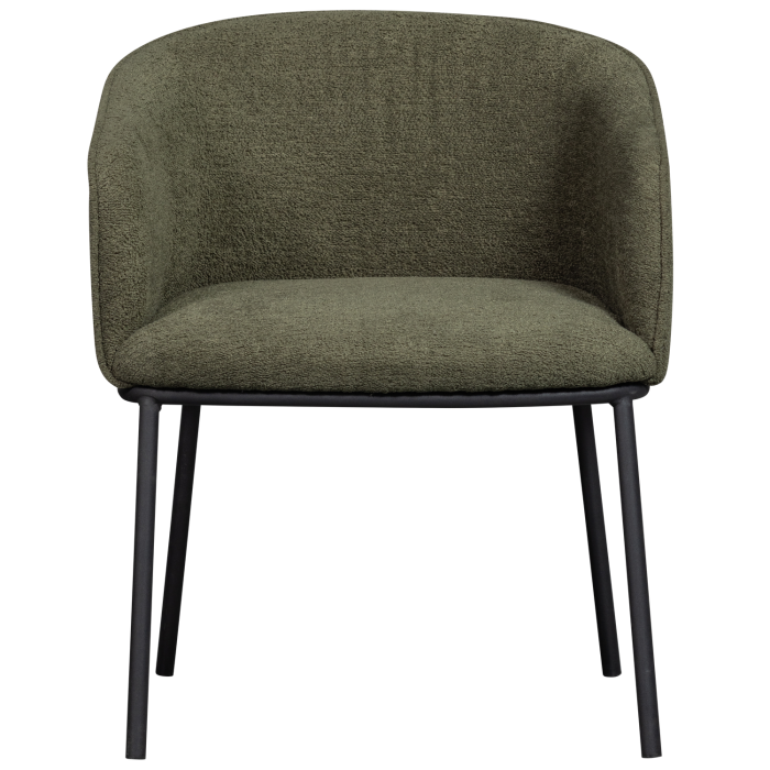 Scaun dining Leon, boucle, verde padure, 77 x 61 x 63 cm, WOOOD 374098-F [4]