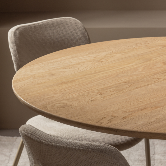 Scaun dining Link, tesatura reiata, nisipiu, 78 x 54 x 45 cm, WOOOD 340484-Z [2]