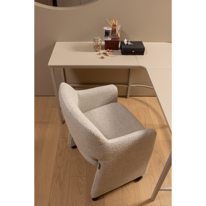 Scaun dining Lyric, poliester, gri, 79 x 59 x 58 cm, WOOOD 377474-G [3]