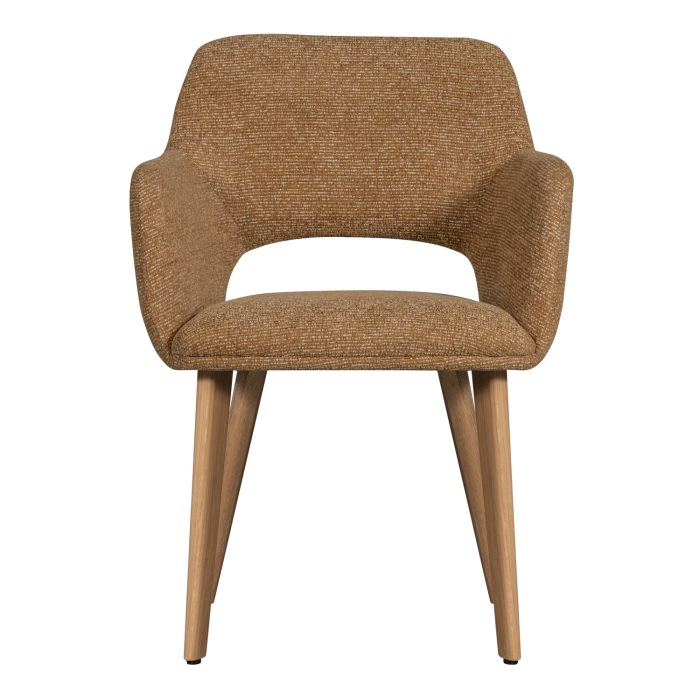 Scaun dining Murat, poliester, ocru, 86 x 61 x 60 cm, WOOOD 377492-GN [3]