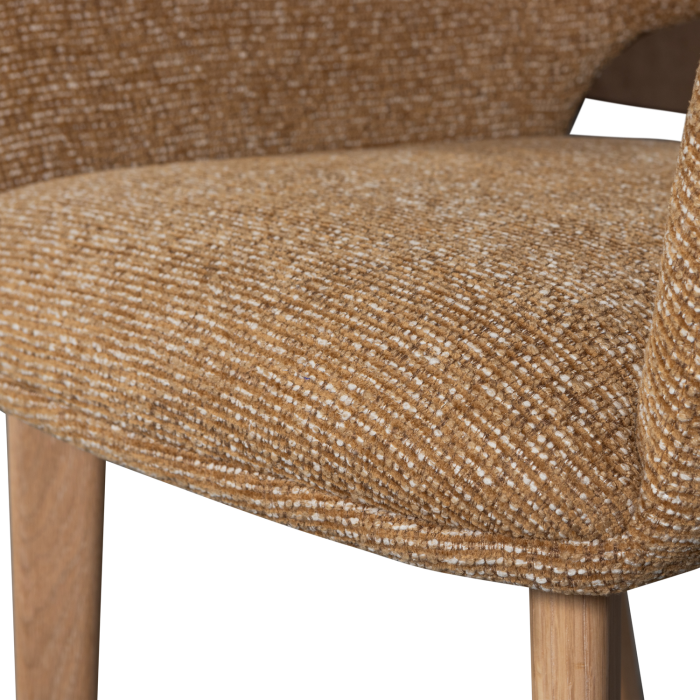 Scaun dining Murat, poliester, ocru, 86 x 61 x 60 cm, WOOOD 377492-GN [8]