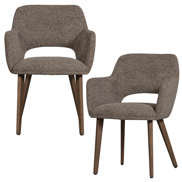 Scaun dining Murat, poliester, taupe, 86 x 61 x 60 cm, WOOOD 377492-TM [6]