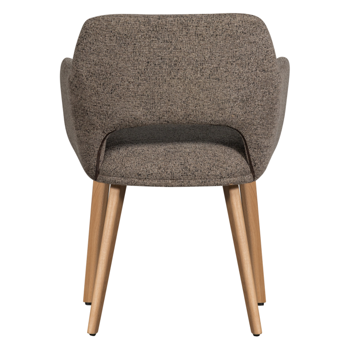 Scaun dining Murat, poliester, taupe, 86 x 61 x 60 cm, WOOOD 377492-TN [5]
