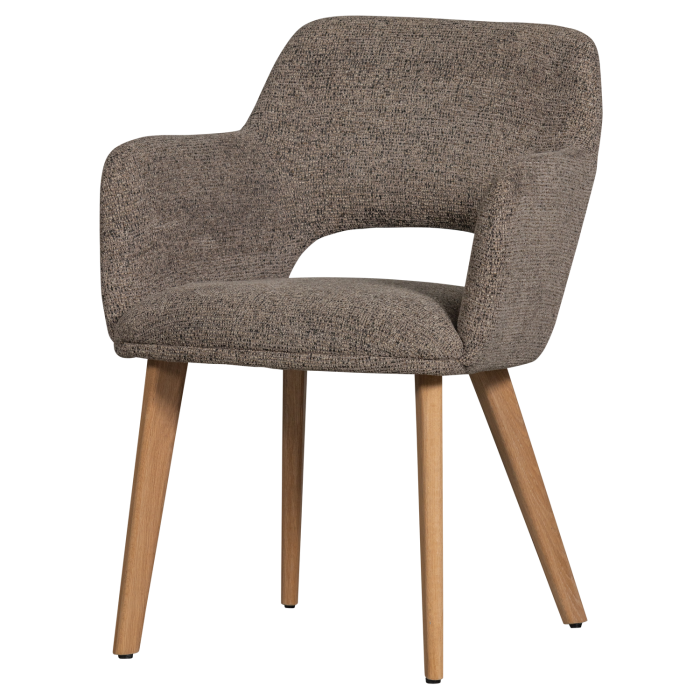 Scaun dining Murat, poliester, taupe, 86 x 61 x 60 cm, WOOOD 377492-TN [2]