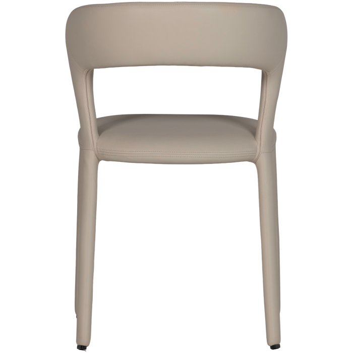 Scaun dining Noble, piele ecologica, bej, 76 x 51 x 56 cm, WOOOD 801419-E [6]