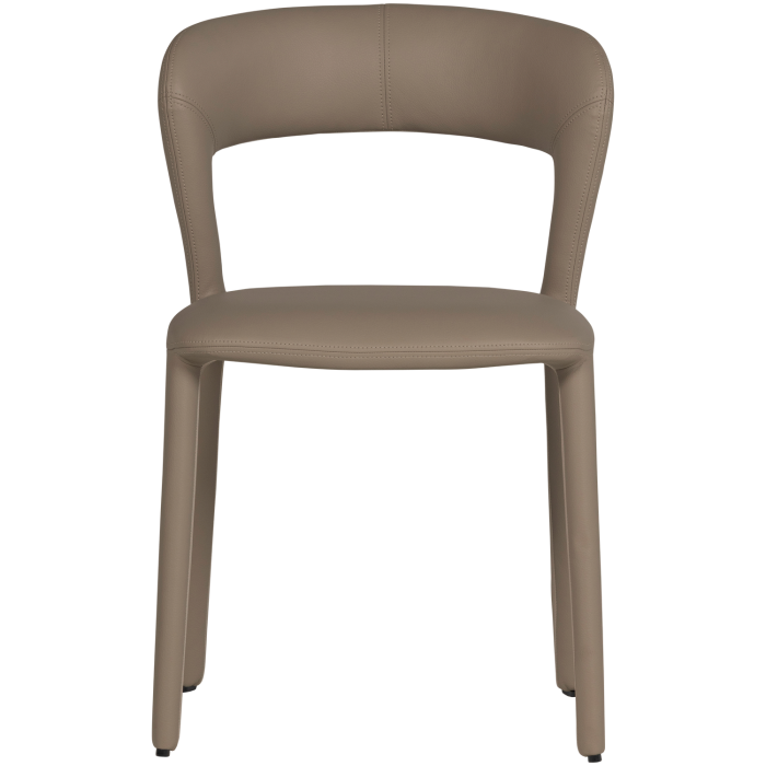 Scaun dining Noble, piele ecologica, nisipiu, 76 x 51 x 56 cm, WOOOD 801419-A [3]