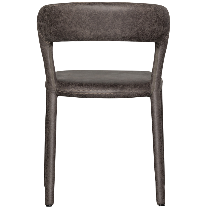 Scaun dining Noble, piele ecologica (PU), negru/gri, 76 x 51 x 56 cm, WOOOD 801419-G [6]