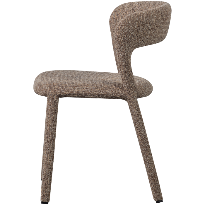 Scaun dining Noble, tesatura melanj, nisipiu melanj, 76 x 51 x 56 cm, WOOOD 801419-ZM [4]