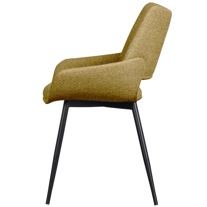 Scaun dining Parade, tesatura, mustar, 83 x 58 x 55 cm, WOOOD 801384-M [4]