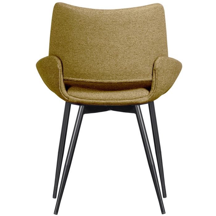 Scaun dining Parade, tesatura, mustar, 83 x 58 x 55 cm, WOOOD 801384-M [5]
