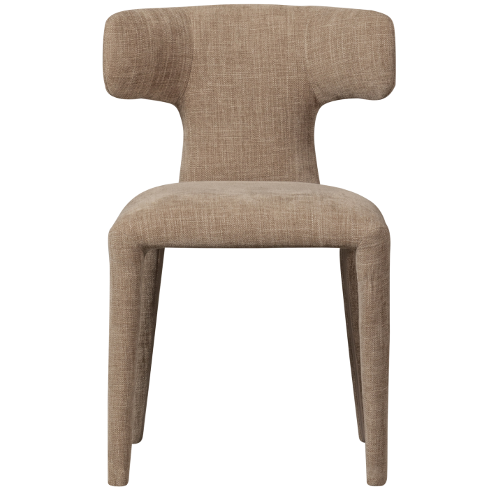 Scaun dining Permit, tesatura, nisipiu, 78 x 52 x 53 cm, WOOOD 801420-Z [4]