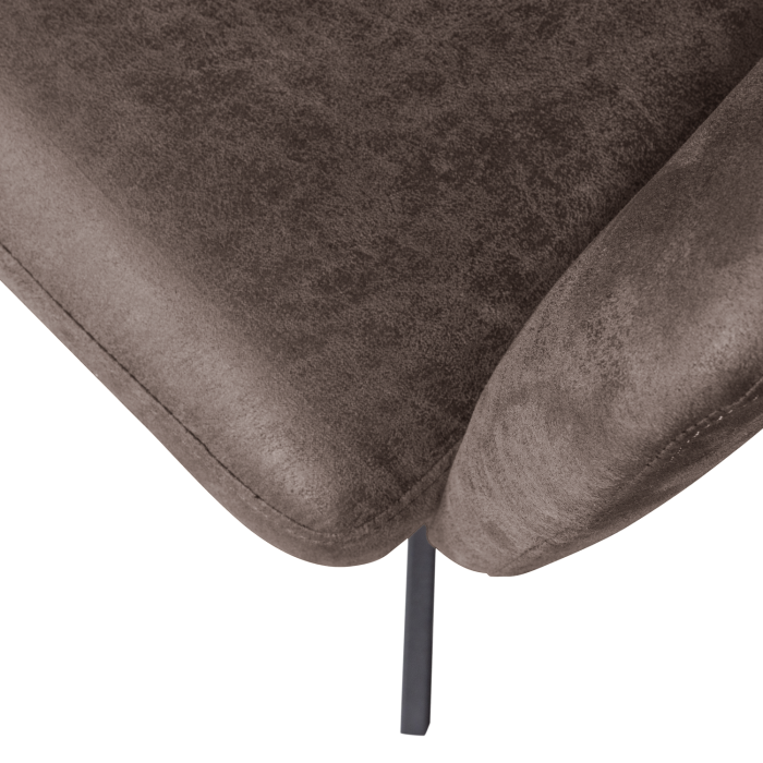 Scaun dining pivotant Fenne, poliester, negru/gri, 80 x 58 x 60 cm, WOOOD 374080-Z [8]