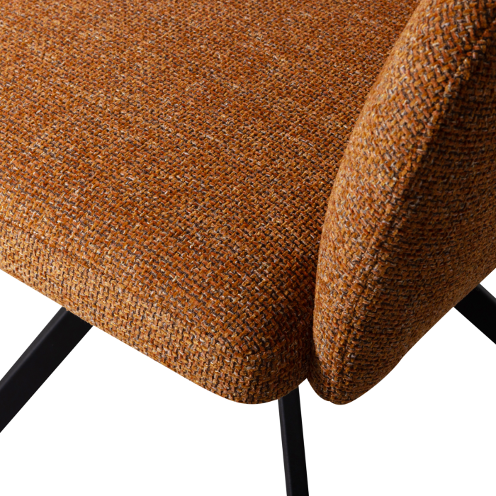 Scaun dining pivotant Fenne, tesatura, ghimbir, 80 x 58 x 60 cm, WOOOD 374080-G [8]