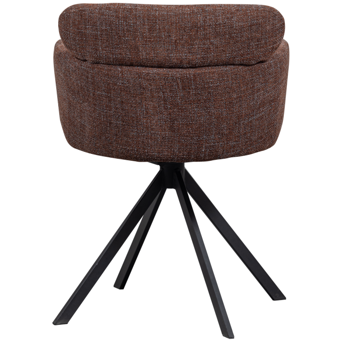 Scaun dining pivotant Fenne, tesatura, maro castaniu, 80 x 58 x 60 cm, WOOOD 374080-C [6]
