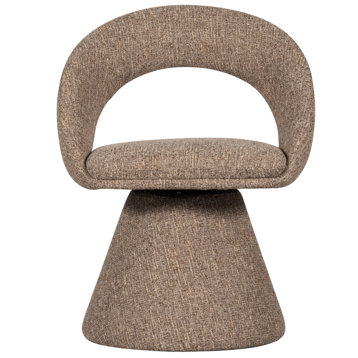 Scaun dining pivotant Winter, poliester, natur melanj, 80 x 63 x 57 cm, WOOOD 377493-N [4]