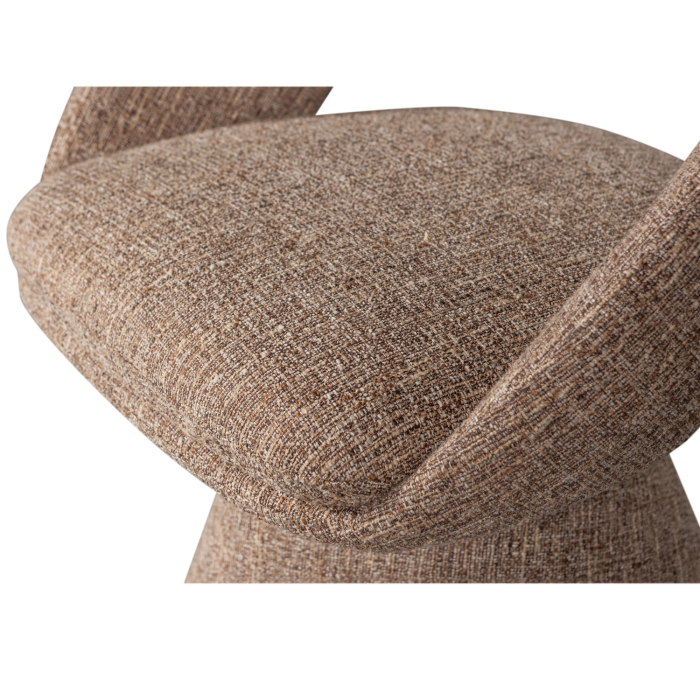 Scaun dining pivotant Winter, poliester, natur melanj, 80 x 63 x 57 cm, WOOOD 377493-N [7]