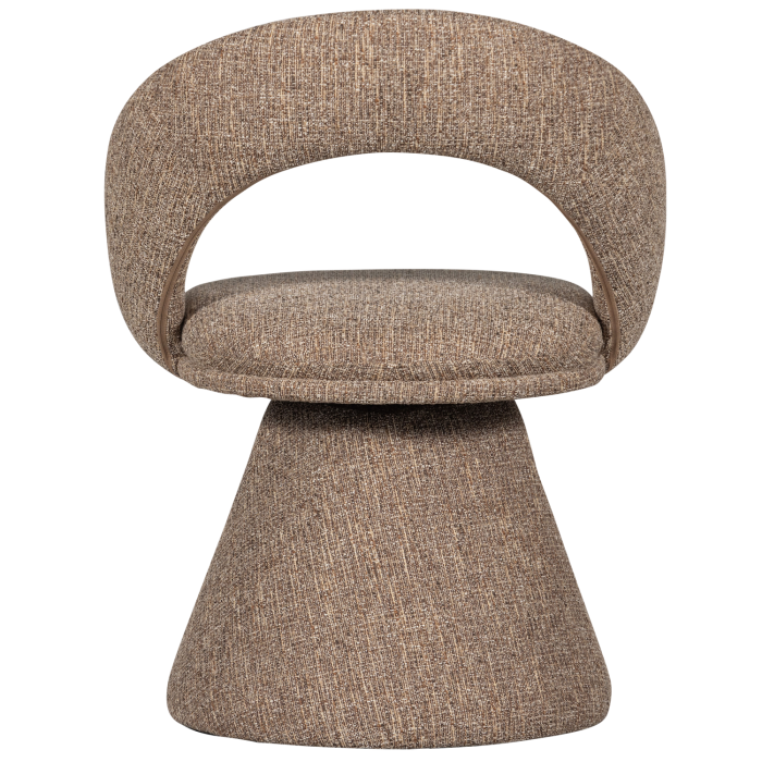 Scaun dining pivotant Winter, poliester, natur melanj, 80 x 63 x 57 cm, WOOOD 377493-N [6]