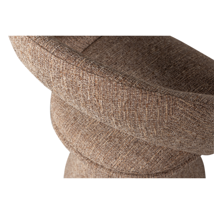 Scaun dining pivotant Winter, poliester, natur melanj, 80 x 63 x 57 cm, WOOOD 377493-N [8]