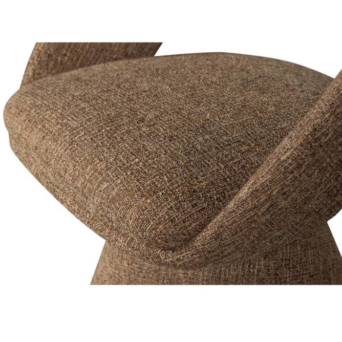 Scaun dining pivotant Winter, poliester, nisipiu melanj, 80 x 63 x 57 cm, WOOOD 377493-Z [6]