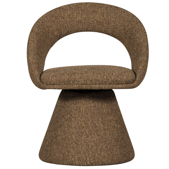 Scaun dining pivotant Winter, poliester, nisipiu melanj, 80 x 63 x 57 cm, WOOOD 377493-Z [4]