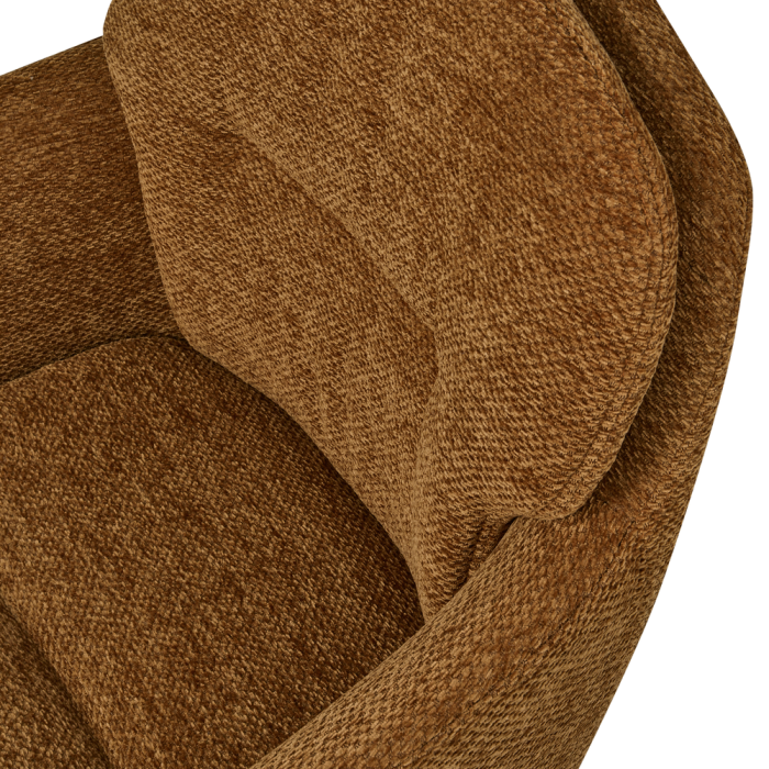 Scaun dining Runa, chenille, maro caramel/galben, 82 x 57 x 59 cm, WOOOD 375064-C [8]