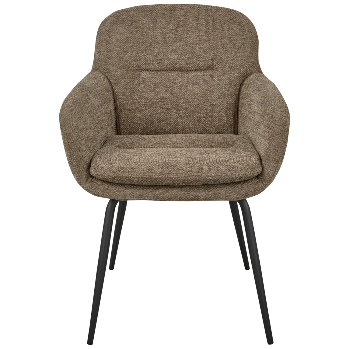 Scaun dining Runa, chenille, nisipiu inchis, 82 x 57 x 59 cm, WOOOD 375064-D [3]