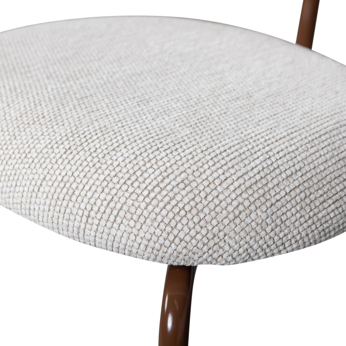 Scaun dining Travis, tesatura, alb crem, 75 x 48 x 53 cm, WOOOD 377497-W [8]