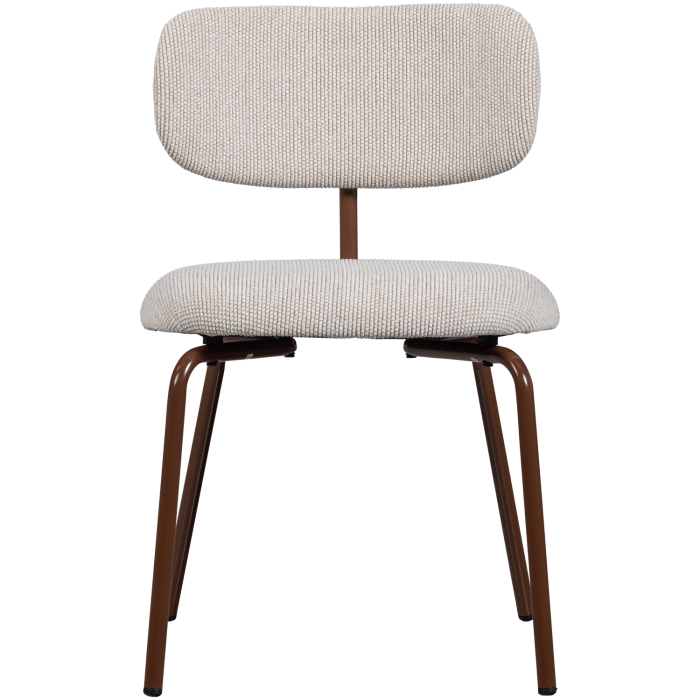 Scaun dining Travis, tesatura, alb crem, 75 x 48 x 53 cm, WOOOD 377497-W [3]
