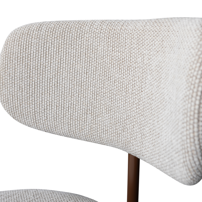 Scaun dining Travis, tesatura, alb crem, 75 x 48 x 53 cm, WOOOD 377497-W [7]