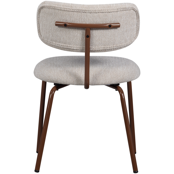 Scaun dining Travis, tesatura, alb crem, 75 x 48 x 53 cm, WOOOD 377497-W [5]