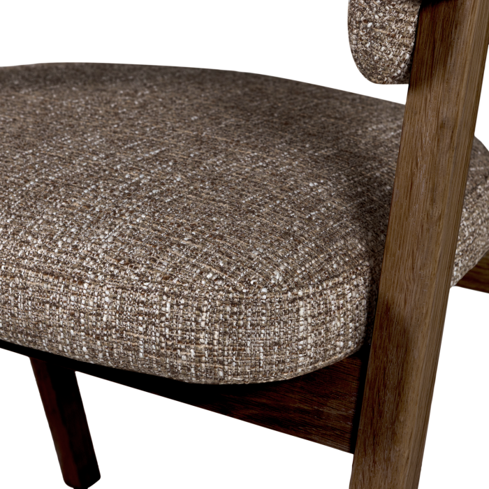 Scaun dining Tunar, lemn de stejar, maro, 77 x 60 x 60 cm, WOOOD 377757-D [8]