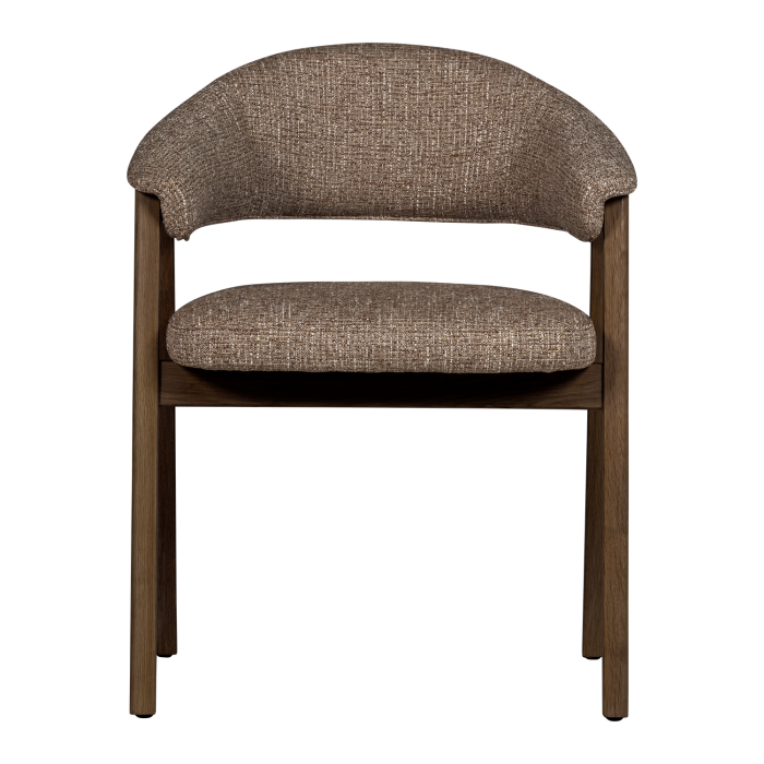 Scaun dining Tunar, lemn de stejar, maro, 77 x 60 x 60 cm, WOOOD 377757-D [4]
