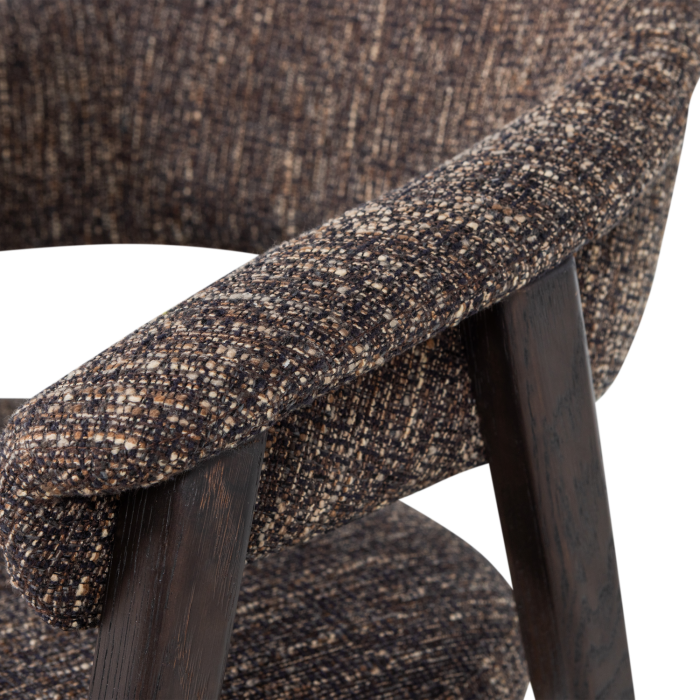 Scaun dining Tunar, lemn de stejar, maro inchis, 77 x 60 x 60 cm, WOOOD 377757-B [7]