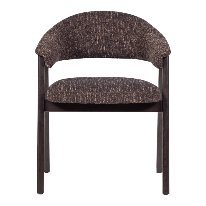 Scaun dining Tunar, lemn de stejar, maro inchis, 77 x 60 x 60 cm, WOOOD 377757-B [4]