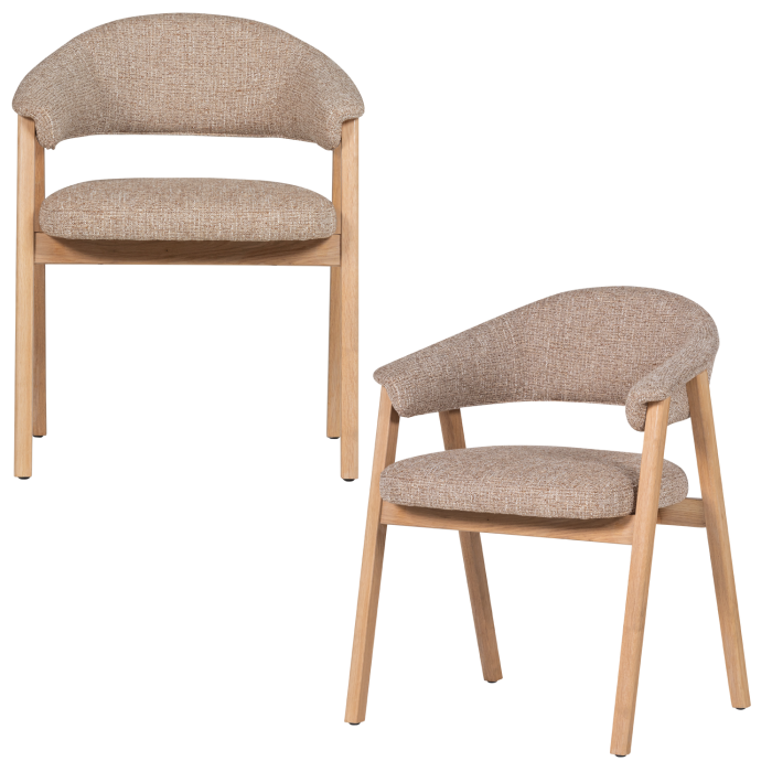 Scaun dining Tunar, lemn de stejar, natur, 77 x 60 x 60 cm, WOOOD 377757-N [6]