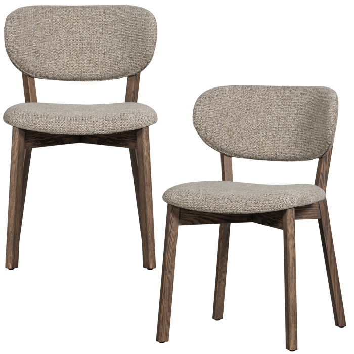 Scaun dining Udar, poliester, maro inchis, 82 x 51 x 60 cm, WOOOD 377489-D [7]